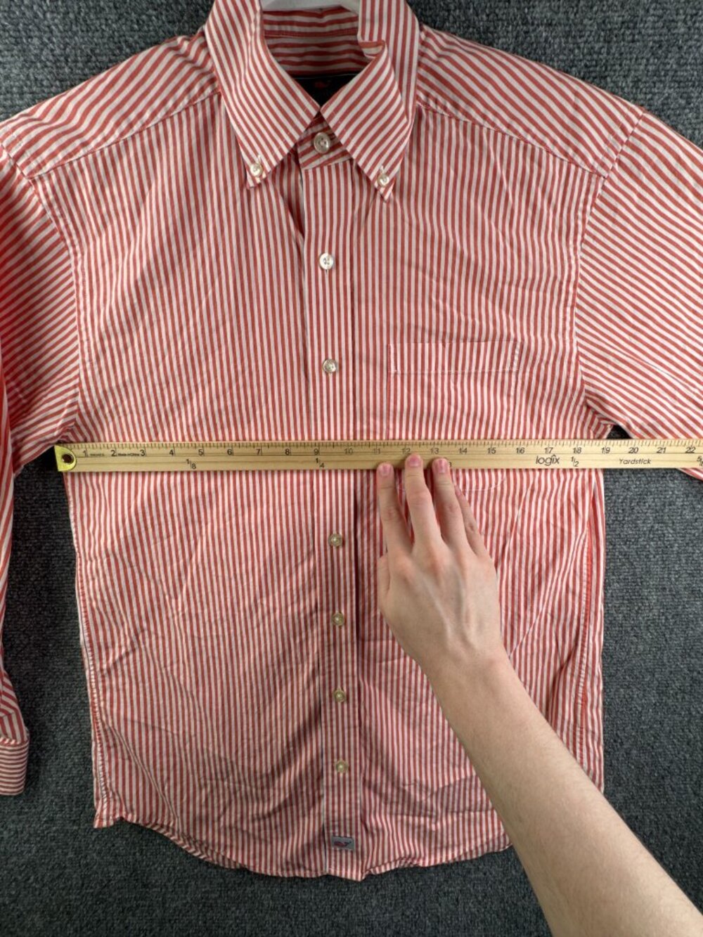 Vineyard Vines Murray Shirt Men Small Orange Striped Long Sleeve Button Preppy - Picture 5 of 12